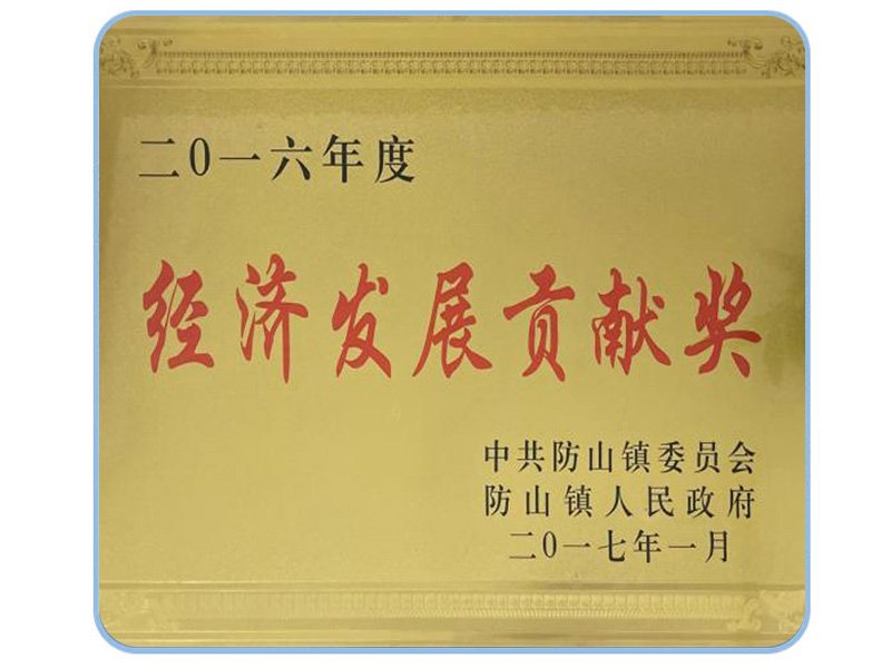 經濟發(fā)展貢獻獎